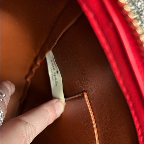 Kate Spade Leather Hobo Crossbody Bag in Red | Hobo | Crossbody | Kate Spade - Picture 11 of 13